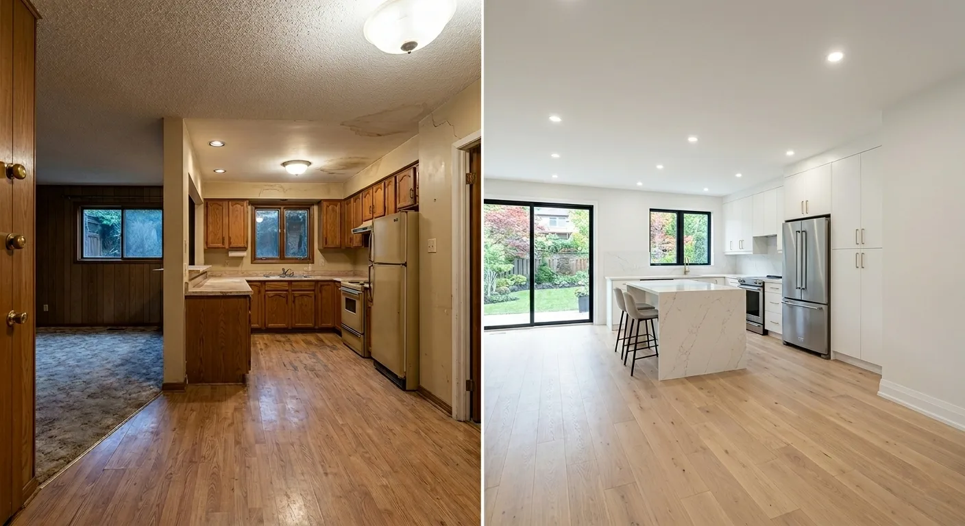 Kitchen Renovation Before & After