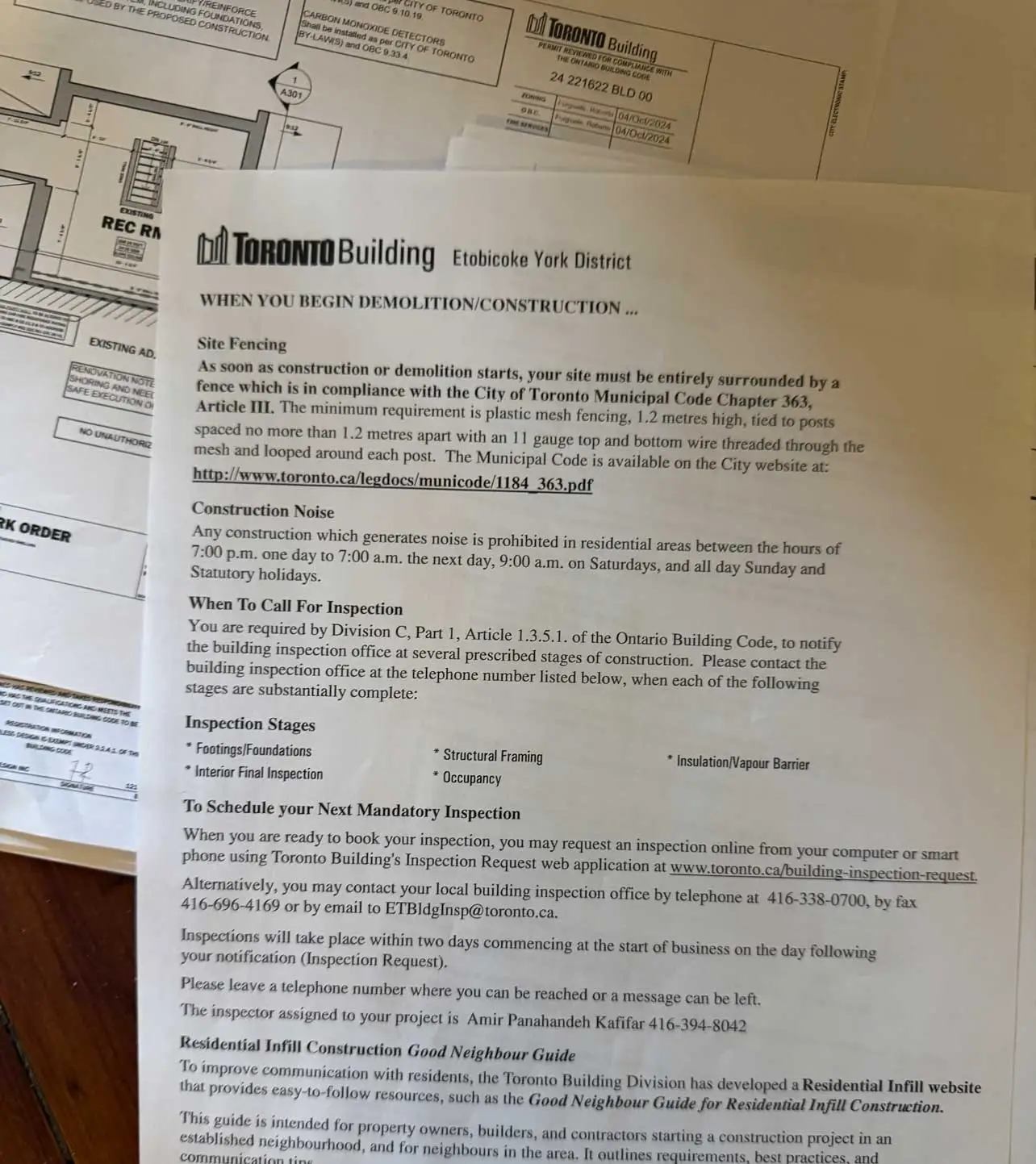 Permit handling process